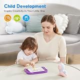 SGILE Magnetic Drawing Board for Kids 1 2 3 Years Purple Etch & Sketch with 3 view 3
