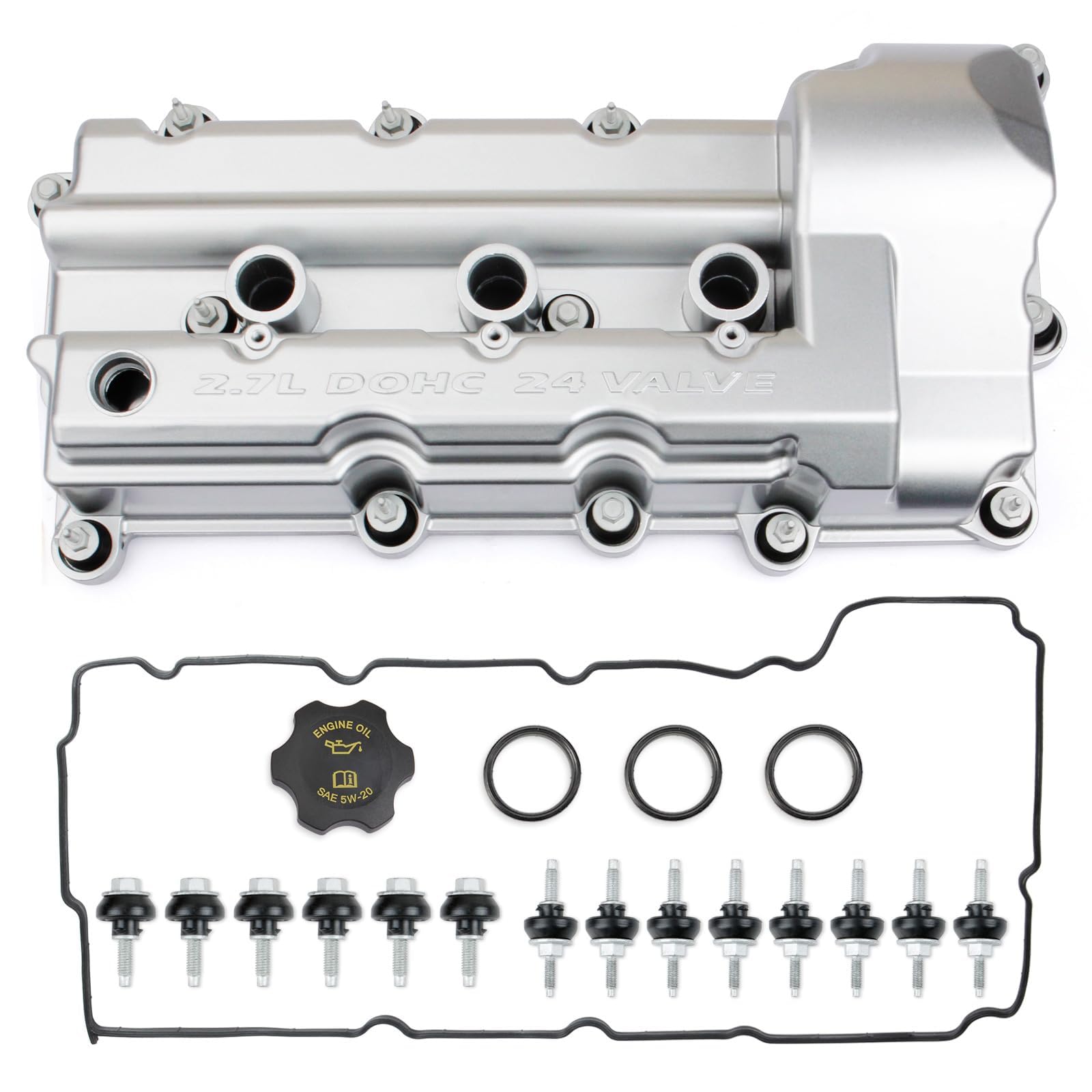 Photo 1 of MITZONE Upgrade Aluminum Valve Covers Right Passenger Side Compatible with Chrysler 300 Sebring Dodge Stratus Magnum Journey Charger Avenger 2.7L 2006-2010