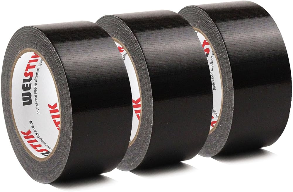 WELSTIK Professional Duct Tape 3 Pack 48mm x 27m Waterproof Gaffer Tape