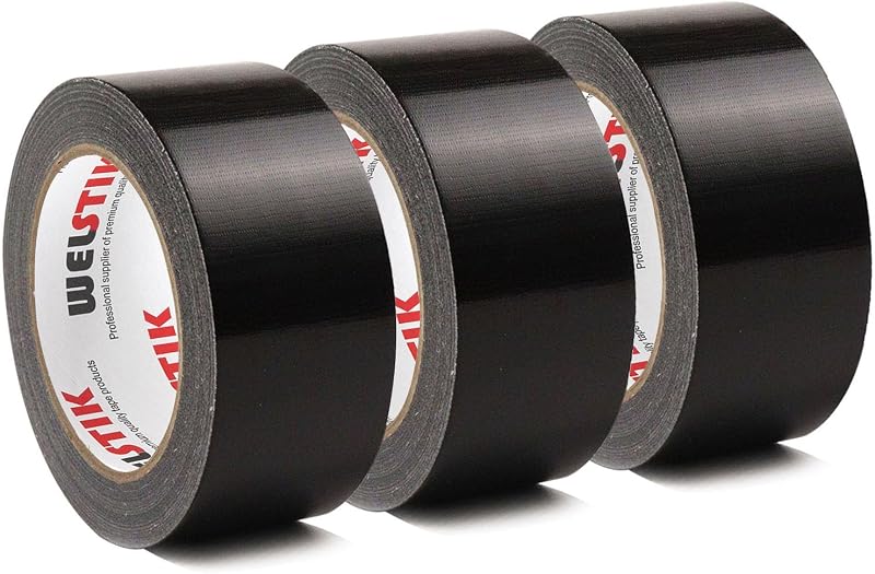 WELSTIK Professional Duct Tape 3 Pack 48mm x 27m Waterproof Gaffer Tape