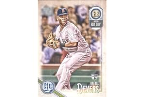 2018 Topps Gypsy Queen #53 Rafael Devers RC Rookie Card Boston Red Sox Official MLB Baseball Trading Card in Raw (NM or Better) Condition