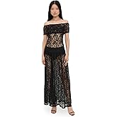 Lioness Women's Field of Dreams Maxi Dress, Onyx, M