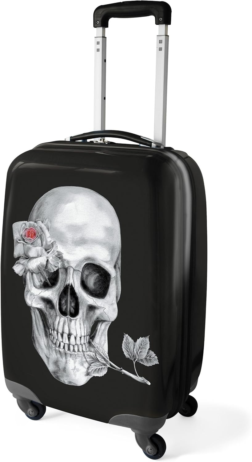 skull hard case luggage