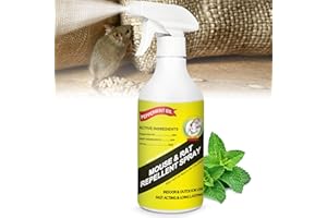EGLAGEN 16oz Peppermint Oil Rodent and Rat Repellent Spray to Repel Mice, Rat, Racoons, Ants, and More, Mice & Mouse Spray for Indoors & Outdoors