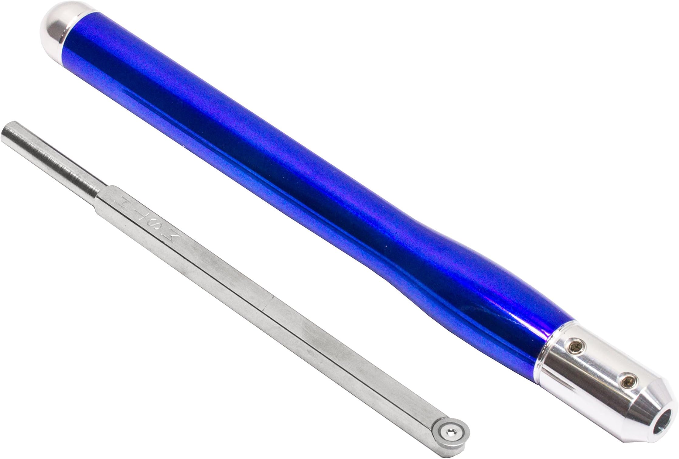 Simple Woodturning Tools - Simple Turner & Hollower Mid Size Carbide Turning Tool with Interchangeable Lathe Tool Handle (Sapphire Blue Handle)