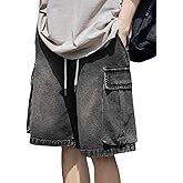 Y2k Baggy Jeans Shorts Men Hip Hop Grunge Jorts Vintage Streetwear Skater