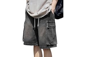 Y2k Baggy Jeans Shorts Men Hip Hop Shorts Baggy Jorts Grunge Shorts Vintage Streetwear Jeans Shorts Skater Jeans