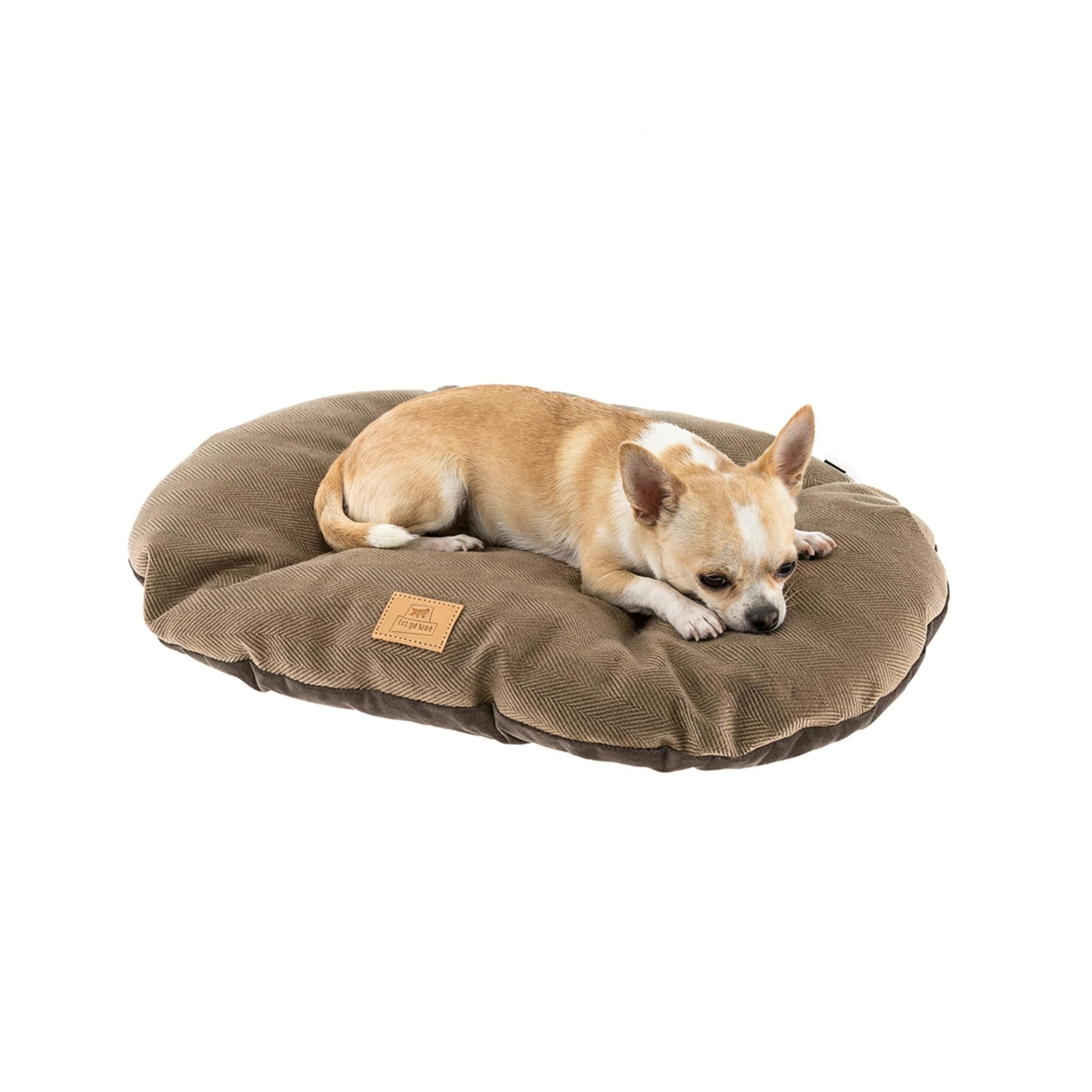 Ferplast Cat and Dog Cushion Stuart 45/2, Double-Sided, Tweed Soft Velvet, Washable, Blue, XS