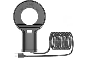 ORQEMG 500W Chicken Water Heater with Thermostat,Cast Aluminum Submersible Bird Bath De-Icer for Plastic/Metal Poultry,Power Cord 9.8 Ft,Black