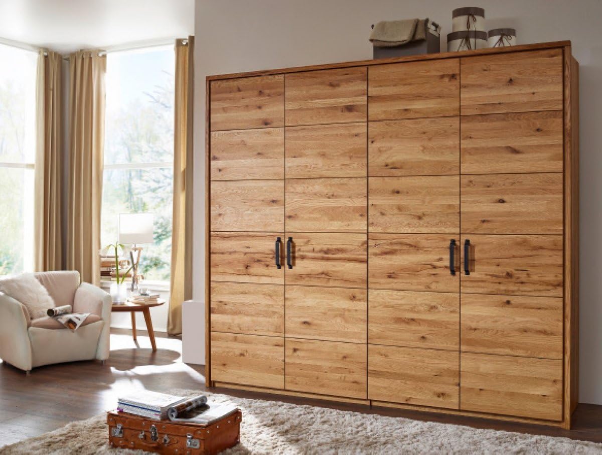 K & G Moebel GmbH System Kleiderschrank 5 türig Wildeiche geölt Modul