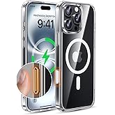 MAGIC JOHN for iPhone 16 Pro Max Case [Camera Control Button] [Compatible with MagSafe] Scratch-Resistant Cover, Military-Grade Shockproof, Magnetic Phone Case for iPhone 16 Pro Max 6.9 inch, Clear