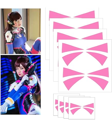 JINX Overwatch D.Va Charm 3D Bunny Key Chain, Pink, 1.75
