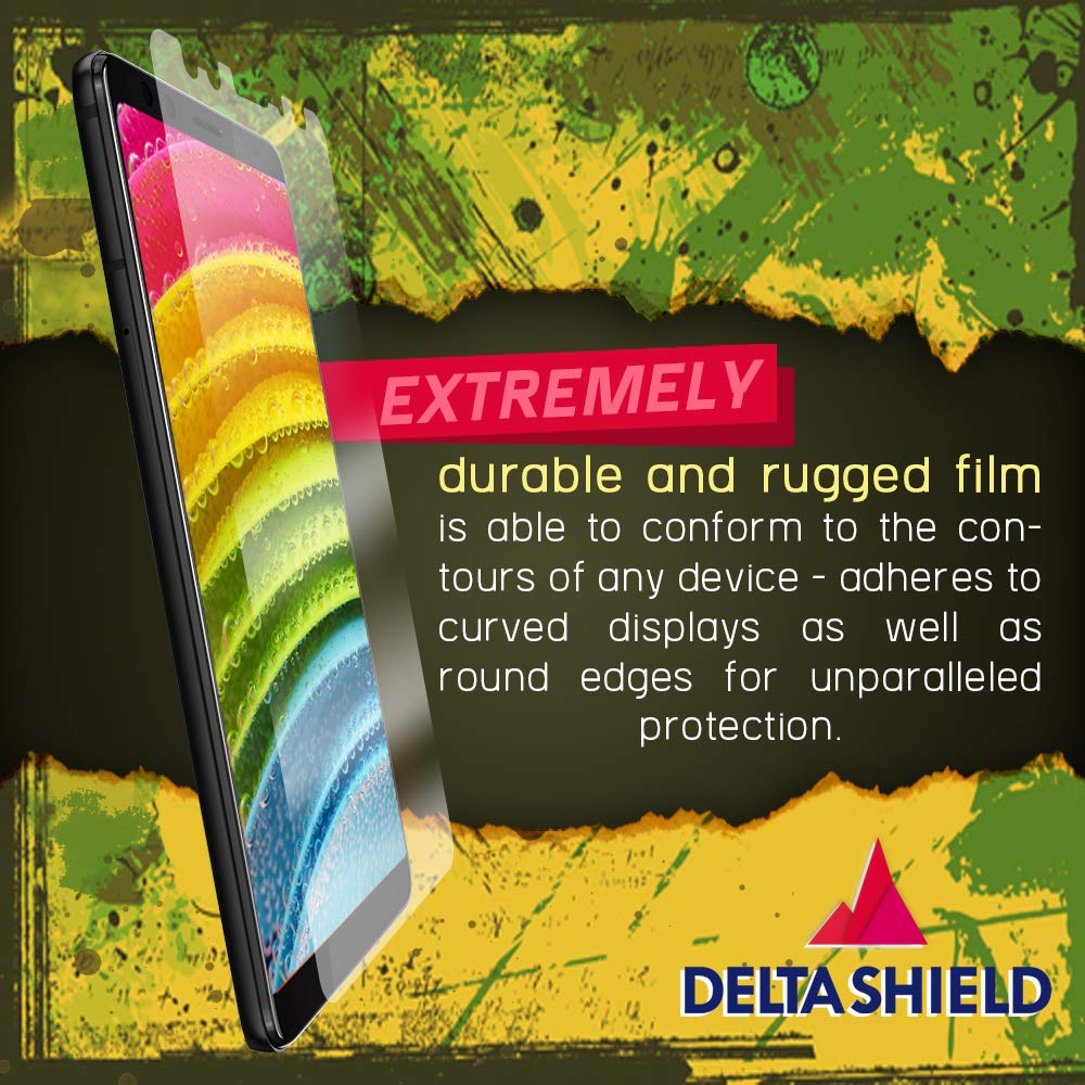 HTC U12 Plus Screen Protector [2-Pack], DeltaShield BodyArmor Full Coverage Screen Protector for HTC U12 Plus Military-Grade Clear HD Anti-Bubble Film