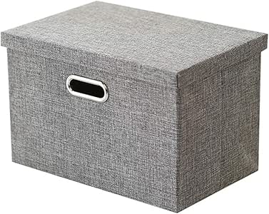Caja De Cubo De Almacenamiento De Lona Cubo Papelera Con Tapa Plegable