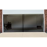Retractable screen for garage door