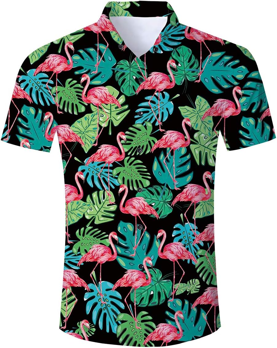 TUONROAD Hawaiian Shirt for Men Funny Cat 3D Printed Beach Shirt Short Sleeve Shit Shirt Mens Button Down Summer Casual Shirts M - XXL