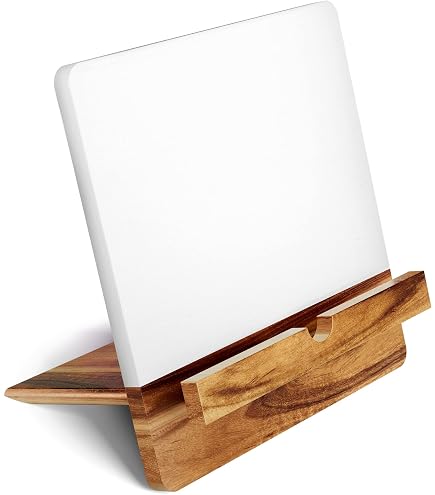 Mud Pie Ceramic Cookbook Holder - Stoneware Recipe Stand, 3 X 7 Inches, Dishwasher Safe - View #11