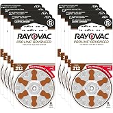 Rayovac Proline Advanced Hearing Aid Batteries | Size 312 | World's Longest Lasting Battery | Child-Resistant Packaging (60)