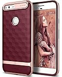 Caseology for Google Pixel XL case [Parallax Series] - Slim Protective Secure Grip with Textured Geometric Design Case for Google Pixel XL - Burgundy