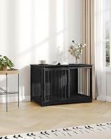 Hzuaneri Dog Crate Furniture 100 cm Double Door Barn Door Anti-Chew view 9