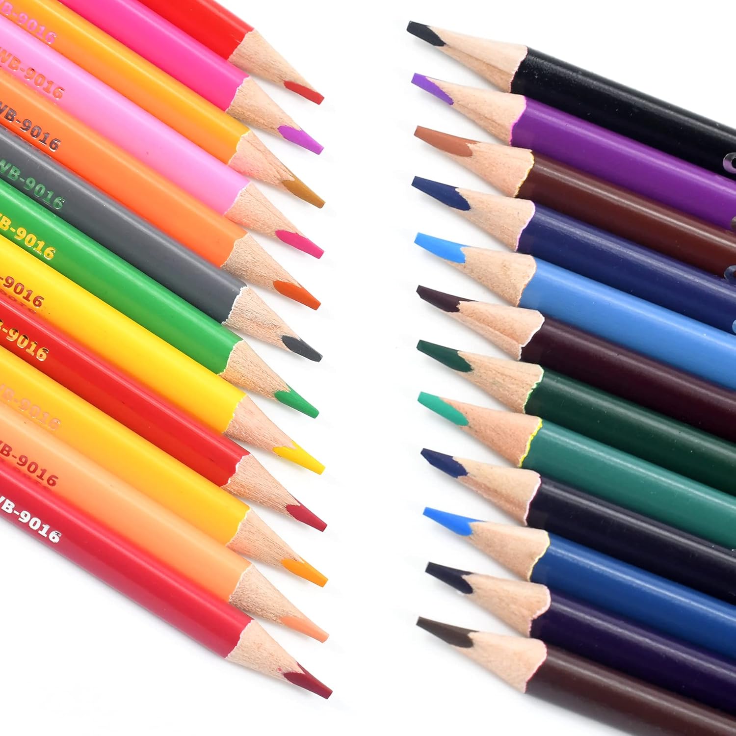 Weibo Coloured Pencils 12 pcs Art Drawing Set Perfect for Adults Children Colouring Books with Vibrant Colors by Sketching Drawing Painting Writing (Double Color 12pcs Pencils-24 Colors) (24color) : Office Products