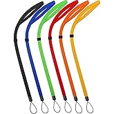AMUU Neck Lanyard Flat Adjustable 6 Pack 6 Colours,for Walkie-talkie,Cruise,Keys,Pen,Phone,id Badges Holder,Office,Cell Phones,USB,Whistles,iPod,Blue,Black,Green,Red,Orange,Yellow