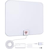 2024 Gesobyte Amplified HD Digital Antenna Long 650+ Miles Range - Support 4K 8K 1080p Fire tv Stick and All Older TV's - Ind