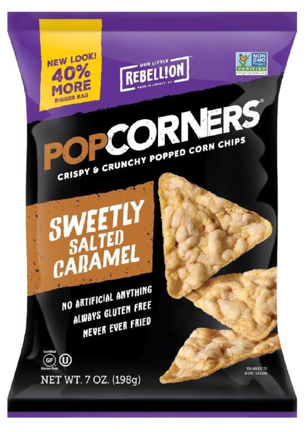 POPCORNERS Sweetly Salted Caramel, Popped Corn Chips