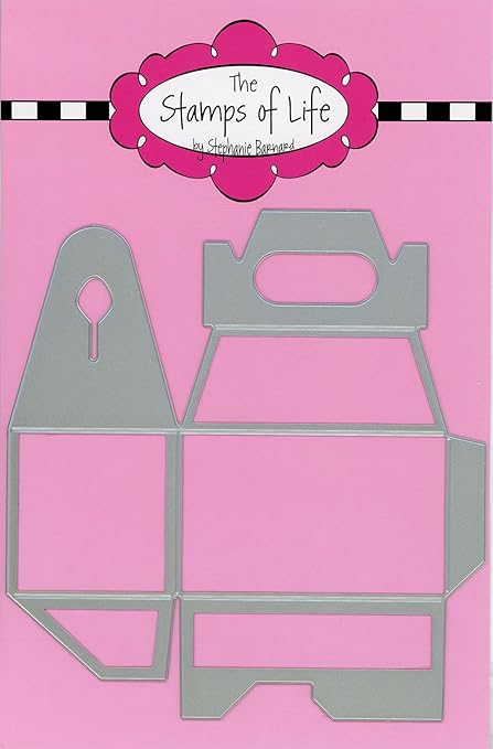 Amazon Com Mini Handle Box Die Set For Card Making And Scrapbooking Supplies By The Stamps Of Life Create Your Own Gift Box