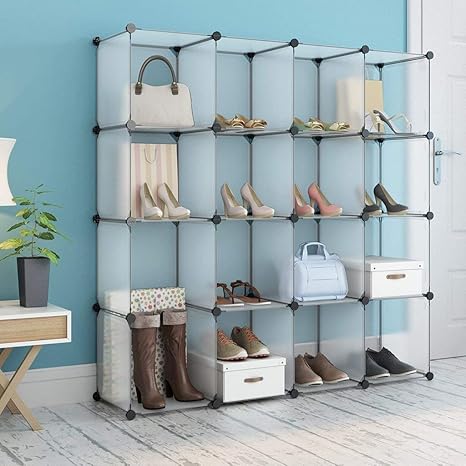 House of Quirk Plastic Shoe Rack, White