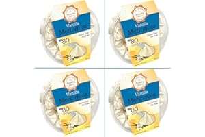 4 Pack Krunchy Melts Original Meringue Cookies | Vanilla Flavor 4-Pack | Only 80 Calories Per Serving | Fat Free, Gluten Free, Dairy Free (4 Oz)
