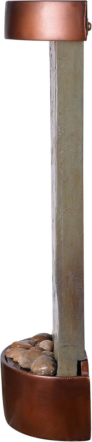 Kenroy Home 51027SLCOP Riverbed Fountains, 26" H, Slate and Copper Finish : Garden & Outdoor