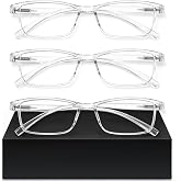 AIMISUV Reading Glasses for Men, Spring Hinge Readers with Blue Light Blocking Lightweight Comfortable