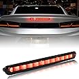 LDETXY for Camaro LED 3rd Third Brake Light Accessories Rear Center Spare High Mount Lamp Assembly Smoked Black for Camaro Gen6 2016 2017 2018 2019 2020 (1PC)