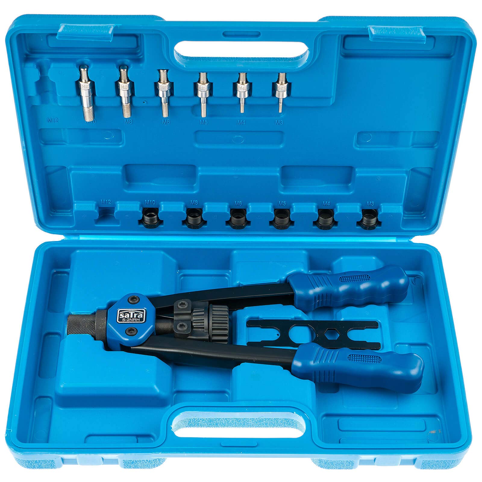 Satra S-2NRH Professional Rivet Nut Pliers M3 - M10 with Plastic Case