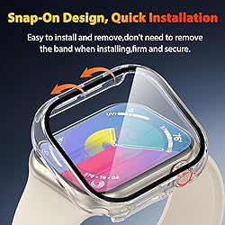 EWUONU 2 Pack Hard Case for Apple Watch Series 10