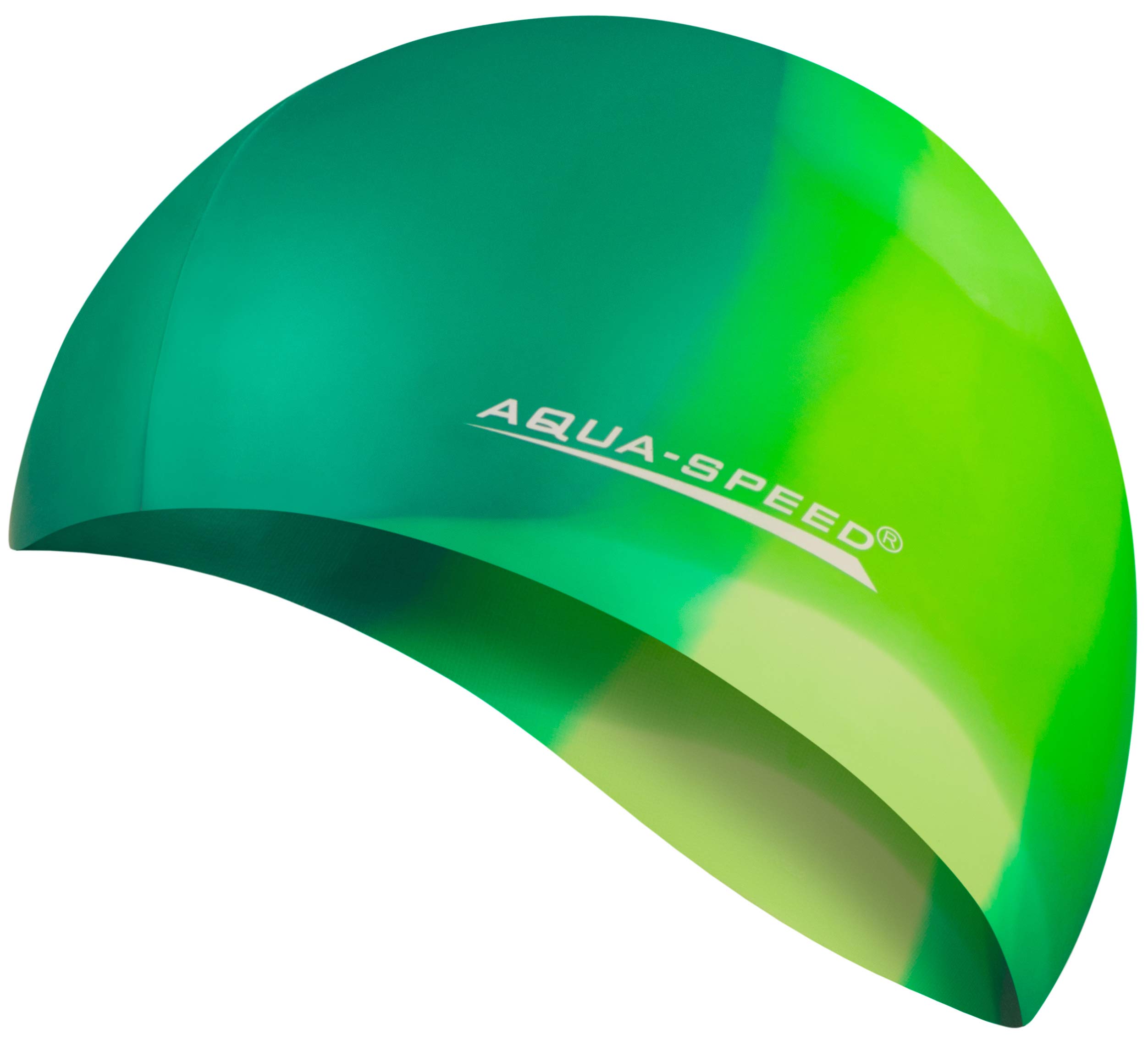 Aqua Speed BUNT Colourful swim cap + microfibre towel | adult | child | swimming cap | silicone | tearproof | waterproof | 56. colourful / 63