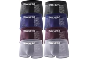 Boxhero Bamboo Fiber Boxer Briefs - Box Hero Mens Underwear, Built-in with 3D Pouch Soft Underwear for Men