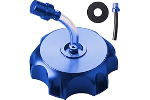 JINGKE CNC Aluminum Gas Fuel Tank Cap with Breather Valve for 50cc 70cc 90cc 110cc 125cc 140cc 150cc 160cc Pit Dirt Motor Bike Dirt Bike ATV Taotao SSR Roketa (BLUE)…