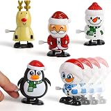 VEYLIN 8 Pack Christmas Wind Up Toys Kids Stocking Stuffers Party Bag Fillers view 3