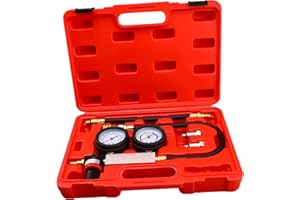 FYANGE New Cylinder Dual Gauge Leakdown Tester, Engine Cylinder Leak Down Tester Kit, Professional Compression Test Set