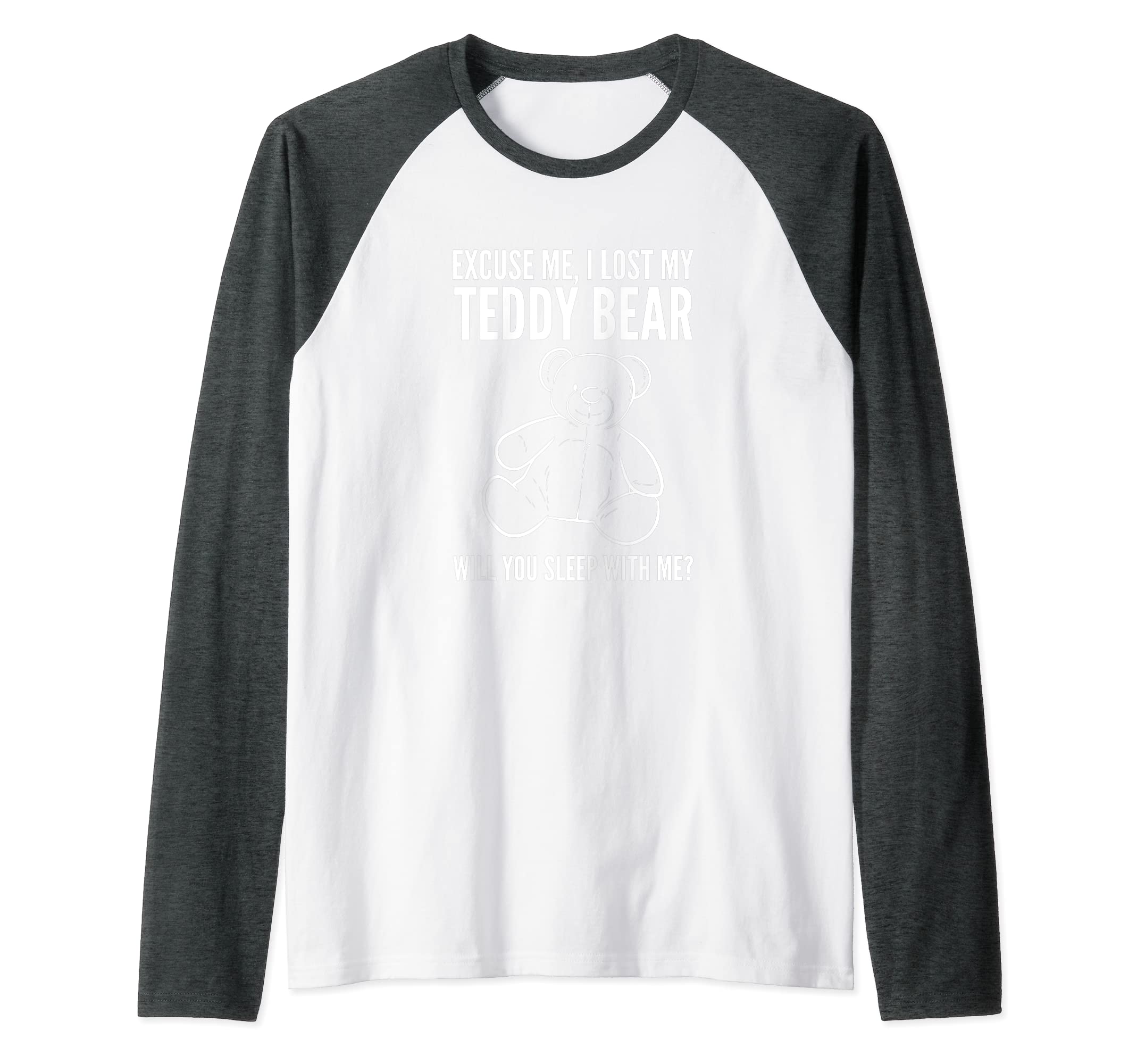 Lost Teddy Bear Cute and Flirt Raglan Baseball Tee