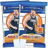 2024-25 Hoops Basketball NBA Trading Cards Retail Pack(s) + Toploader(s) + StreetCards Magnet! (2 Packs + 2 Toploaders)