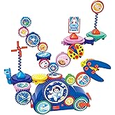 STEM Learning Gears Toys for Boys Girls Age 3+ Years old, Toddler Engineers Building Toy Set for 3-5, 30Pcs Educational Construction Toy Set for Kids, Birthday Gift for Kid Toys, Kindergarten Science