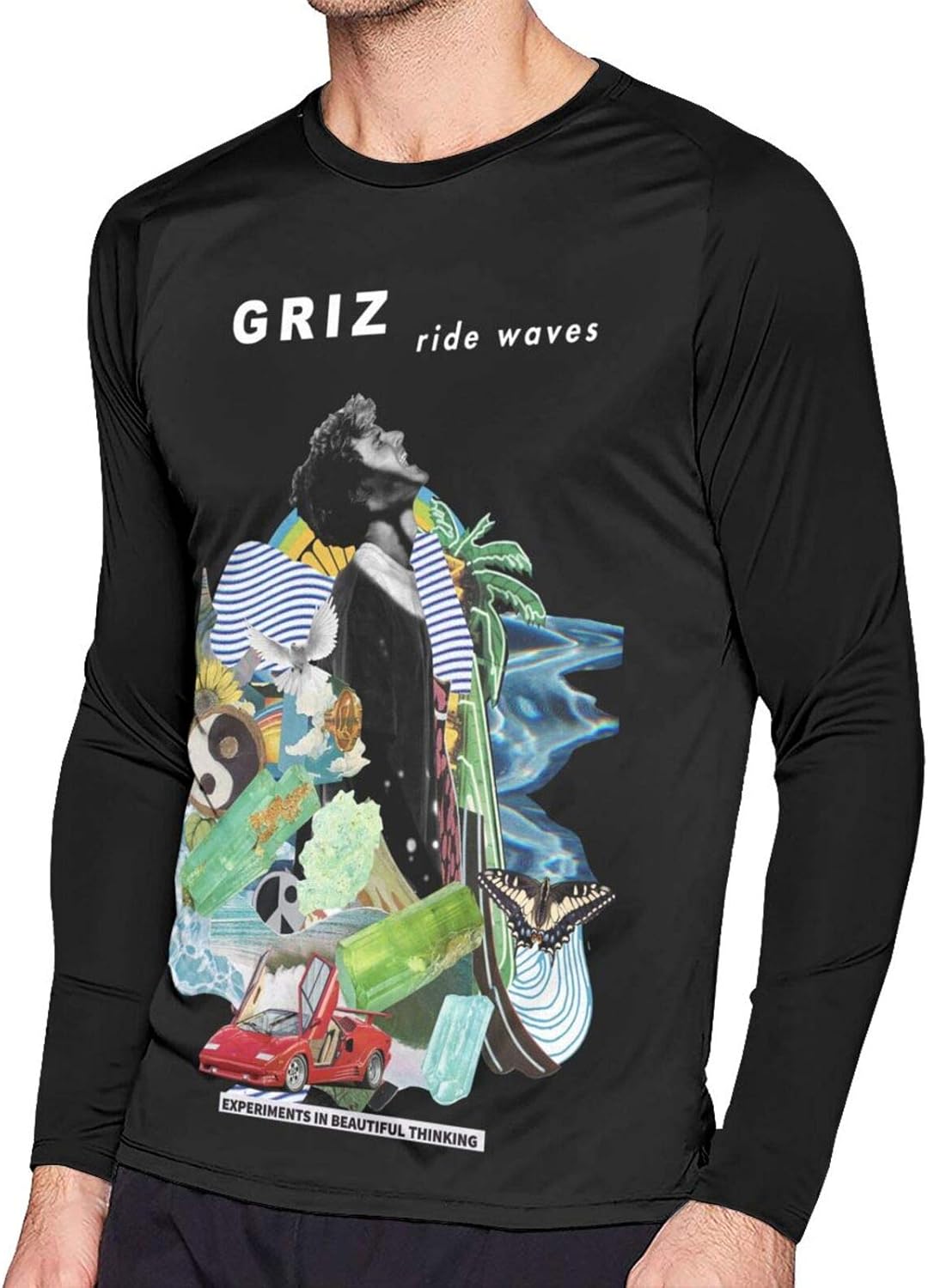 Griz T Shirt Man Raglan Long Sleeve Shirt Classic Sport Tee