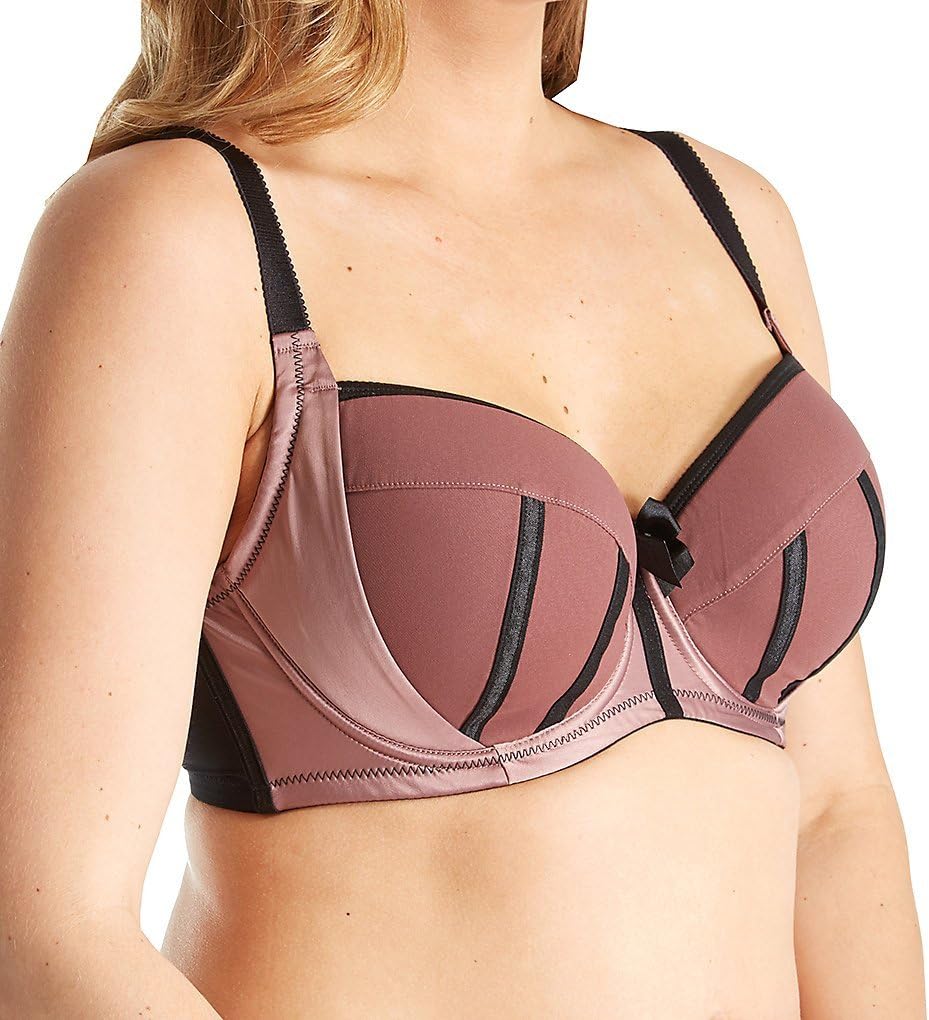 PARFAIT Women's Padded Bra 30E UK Woodrose with Black, Charlotte 6901