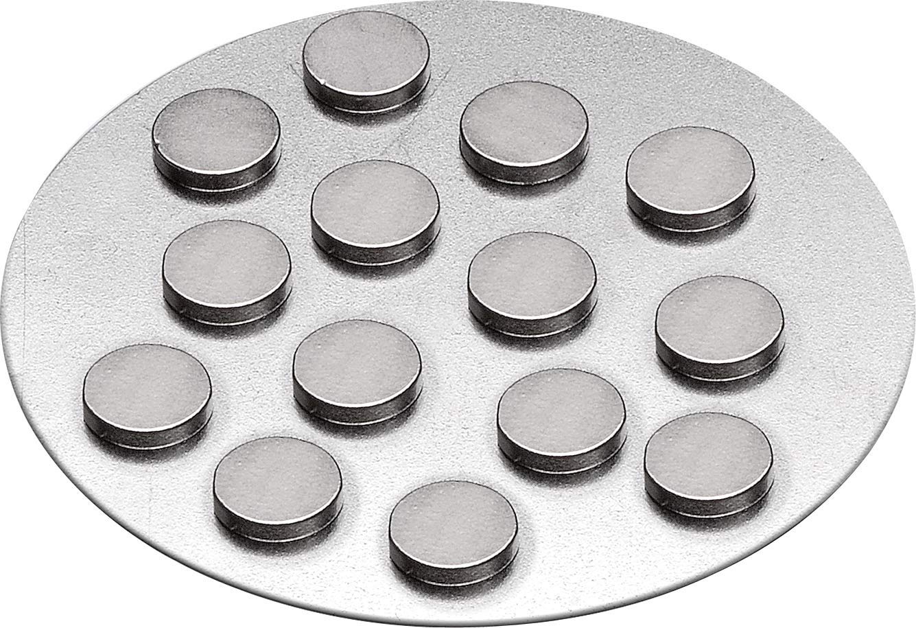 Knorr Prandell 10 x 2 mm 12-Piece Magnetic Button, Black