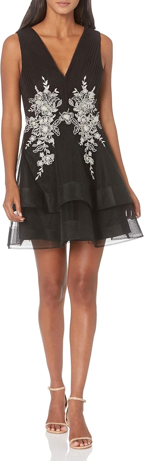 bcbg velvet applique dress