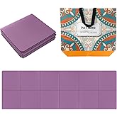 brokensnatch Foldable Yoga Mat 72" L x 24" W x 0.24 Inch,Travel Yoga Mat with Stretch Strap, Non-Slip Folding Yoga Mats for Home/Gym,Pilates Mat/Non Slip Yoga Mat for Fitness