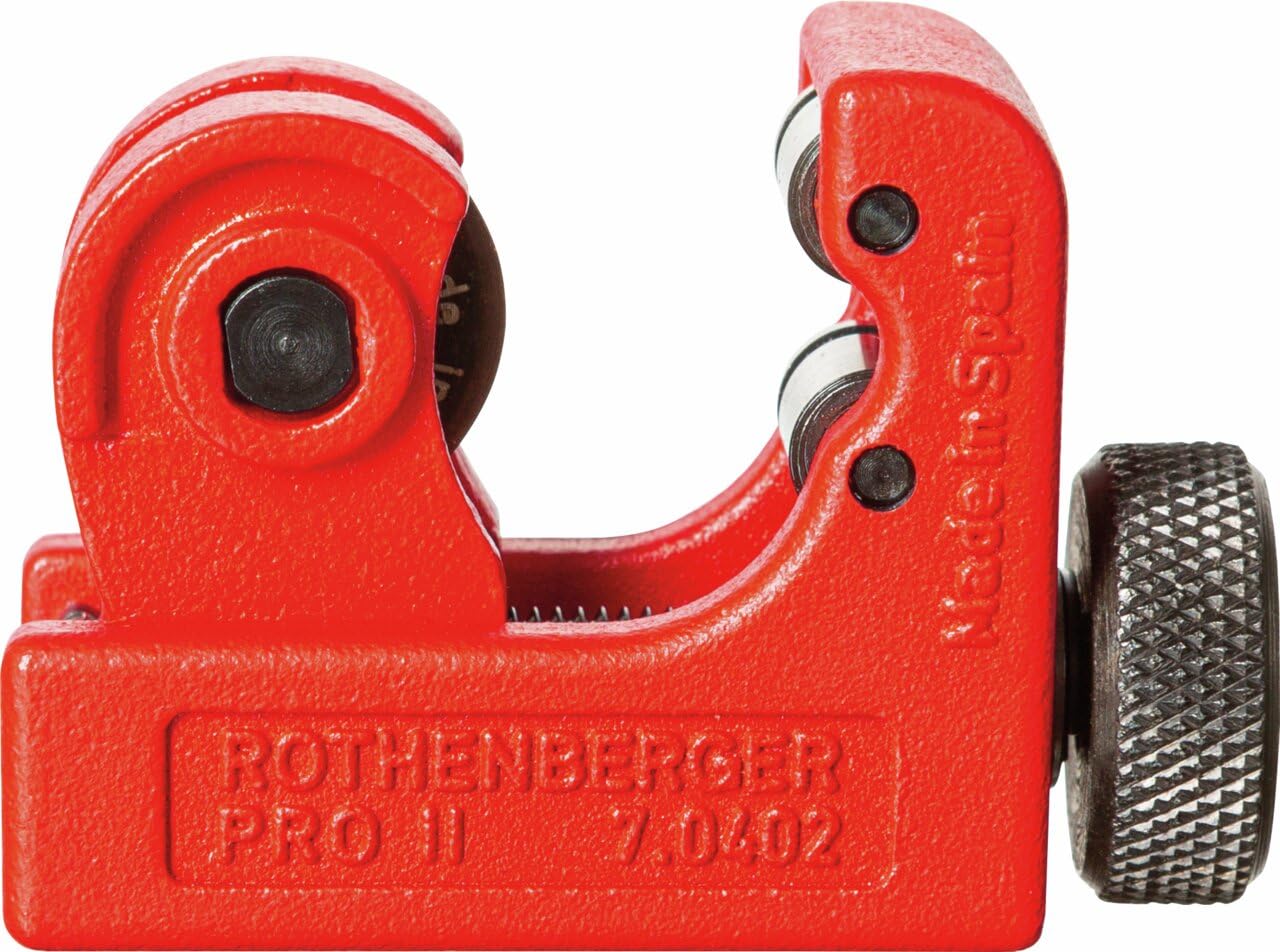 Rothenberger 70401 "Mini Cut I Pro" Plastic Pipe Cutter, Red, 3-16 mm